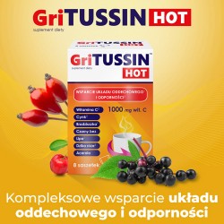 Zdjęcie produktu - #1 DOMOWA APTECZKA Gritusin Hot, 8 saszetek