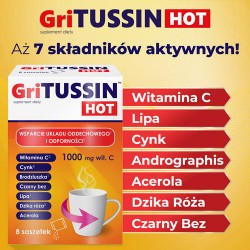 Zdjęcie produktu - #2 DOMOWA APTECZKA Gritusin Hot, 8 saszetek