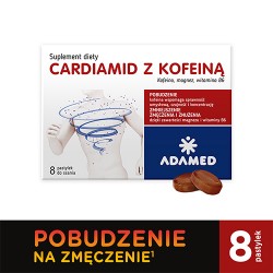 Zdjęcie produktu - #0 CARDIAMID z kofeiną o smaku CYTRUSOWYM - 8 pastylek