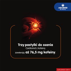 Zdjęcie produktu - #4 CARDIAMID z kofeiną o smaku CYTRUSOWYM - 8 pastylek
