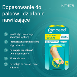 Zdjęcie produktu - #1 Compeed Plastry nawilżające na odciski średnie, 6 szt.