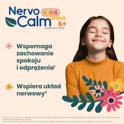 Zdjęcie produktu - #1 NervoCalm Kids spok&oacute;j 6+, 30 żelek - suplement diety z melisą dla dzieci
