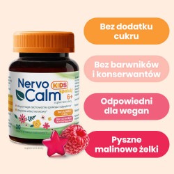 Zdjęcie produktu - #4 NervoCalm Kids spok&oacute;j 6+, 30 żelek - suplement diety z melisą dla dzieci