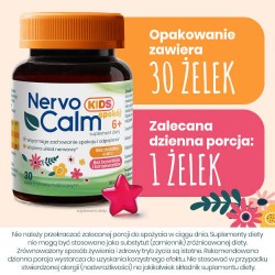 Zdjęcie produktu - #6 NervoCalm Kids spok&oacute;j 6+, 30 żelek - suplement diety z melisą dla dzieci
