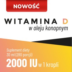 Zdjęcie produktu - #0 BioceriQ Pharma Witamina D W Oleju Konopnym 2000 IU, 30 ml