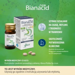 Zdjęcie produktu - #1 NeoBianacid Zgaga, Refluks I Trudności W Trawieniu Smak Cytrynowy, 14 tabl.
