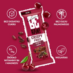 Zdjęcie produktu - #1 BeRAW! Crispy Fruit Wiśnia i Kakao Baton owocowy, 40g