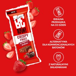 Zdjęcie produktu - #4 BeRAW! Crispy Fruit Truskawka i Brownie Baton owocowy, 40g
