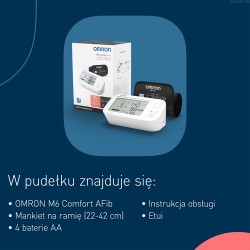 Zdjęcie produktu - #5 OMRON M6 Comfort AFib Ciśnieniomierz naramienny HEM-7380-E, 1 szt.