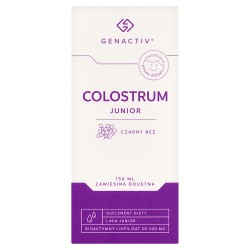 Zdjęcie produktu - #0 GENACTIV Colostrum Junior czarny bez zawiesina, 150 ml