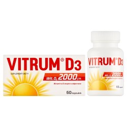 Zdjęcie produktu - #0 VITRUM D3 Witamina D3 2000 j.m., 60 kaps.