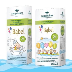 Zdjęcie produktu - #0 Langsteiner Kids Bąbel Płyn do kąpieli dla dzieci na zatkany nosek od 2 lat, 400 ml