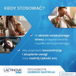 Zdjęcie produktu - #1 Lactinova stres probiotyk, 28 kaps.