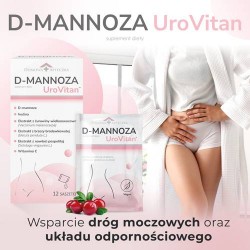 Zdjęcie produktu - #0 DOMOWA APTECZKA D-mannoza UroVitan, 12 sasz.