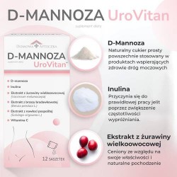 Zdjęcie produktu - #1 DOMOWA APTECZKA D-mannoza UroVitan, 12 sasz.