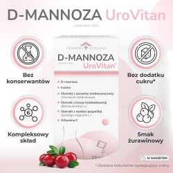 Zdjęcie produktu - #3 DOMOWA APTECZKA D-mannoza UroVitan, 12 sasz.