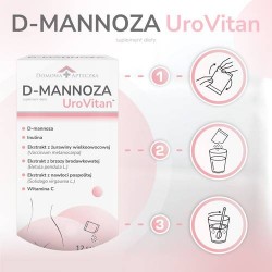 Zdjęcie produktu - #4 DOMOWA APTECZKA D-mannoza UroVitan, 12 sasz.