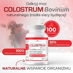 Zdjęcie produktu - #0 DOMOWA APTECZKA Colostrum Bovinum Siara bydlęca, 100 kaps.