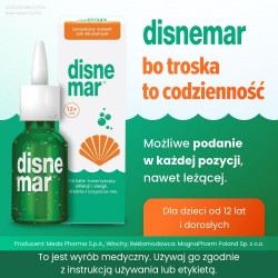Zdjęcie produktu - #0 Disnemar Izotoniczny roztw&oacute;r soli mineralnych do nosa, 25 ml