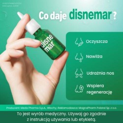 Zdjęcie produktu - #2 Disnemar Izotoniczny roztw&oacute;r soli mineralnych do nosa, 25 ml