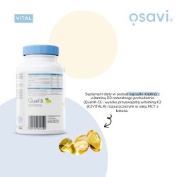 Zdjęcie produktu - #3 Osavi Witamina D3 4000 IU + K2 150 &mu;g,120 kaps.