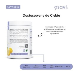 Zdjęcie produktu - #3 OSAVI Kolagen rybi z dzikiego dorsza w proszku o smaku cytrynowym, 360 g