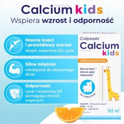 Zdjęcie produktu - #1 DOMOWA APTECZKA Calpossis Calcium Kids płyn, 165 ml