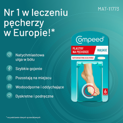 Zdjęcie produktu - #1 Compeed Plastry na pęcherze wąskie, 6 szt.