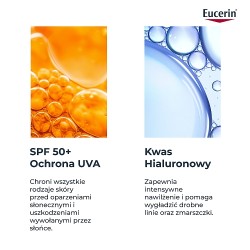Zdjęcie produktu - #1 Eucerin Hydro Protect Ultralekki fluid ochronny SPF50+, 50 ml