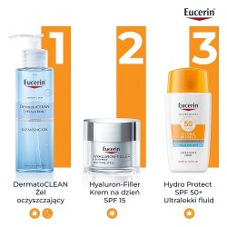 Zdjęcie produktu - #6 Eucerin Hydro Protect Ultralekki fluid ochronny SPF50+, 50 ml