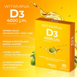 Zdjęcie produktu - #0 Witamina D3 4000 j.m., 60 kaps.