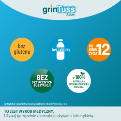 Zdjęcie produktu - #3 GrinTuss Adult Syrop na kaszel suchy i mokry, 180 g
