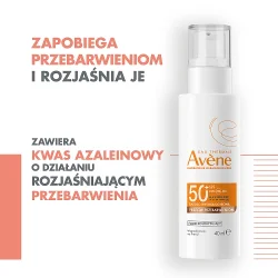 Miniaturka artykułu - #0 AVENE Koloryzujący fluid przeciw przebarwieniom SPF50+, 40 ml