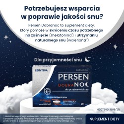 Zdjęcie produktu - #0 Persen Dobranoc, 20 tabl. - suplement diety z melatoniną