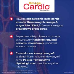 Zdjęcie produktu - #1 OMEGA CARDIO + czosnek, 60 kapsułek
