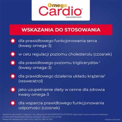Zdjęcie produktu - #3 OMEGA CARDIO + czosnek, 60 kapsułek