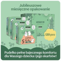 Zdjęcie produktu - #4 Moomin Baby Diapers Pieluszki ekologiczne 5 (10-16kg), 120 szt.