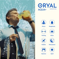 Zdjęcie produktu - #4 Oryal Aqua Elektrolity o smaku ananas-kokos-mango, 14 sasz.