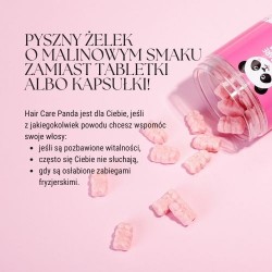 Zdjęcie produktu - #1 Noble Health Hair Care Panda Żelki wegańskie, 300 g - suplement diety z biotyną