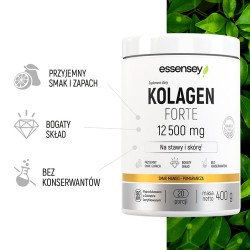 Zdjęcie produktu - #1 Essensey Kolagen Forte 12500 mg smak mango-pomarańcza, 400 g