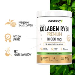 Zdjęcie produktu - #1 Essensey Kolagen Rybi Premium smak zielona herbata-limonka, 321 g