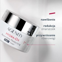 Zdjęcie produktu - #1 Agenity Hydra-Ox Odbudowujący krem nawilżający na noc, 50 ml