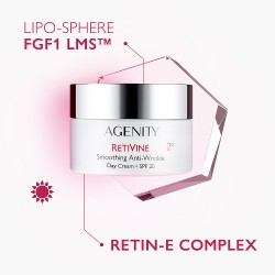Zdjęcie produktu - #4 Agenity Retivine Wygładzający krem Przeciwzmarszczkowy na dzień SPF 20, 50 ml