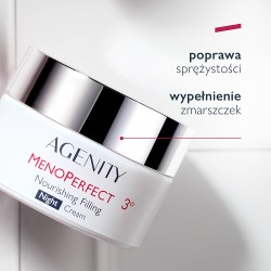 Zdjęcie produktu - #1 Agenity MenoPerfect 3&deg; Odżywczy krem wypełniający na noc, 50 ml
