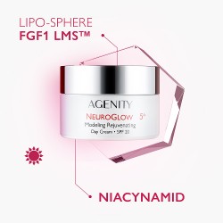 Zdjęcie produktu - #3 Agenity Neuroglow Modelujący krem odmładzający na dzień SPF 20, 50 ml