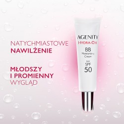 Zdjęcie produktu - #2 Agenity Hydra-Ox BB Krem nawilżający na dzień SPF50, 10 Light Beige, 30 ml