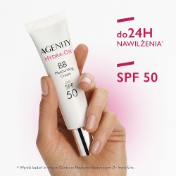 Zdjęcie produktu - #0 Agenity Hydra-Ox BB Krem nawilżający na dzień SPF50, 20 Medium Beige, 30 ml