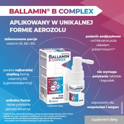 Zdjęcie produktu - #1 Ballamin B Complex Witaminy z grupy B spray, 15 ml