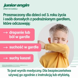 Zdjęcie produktu - #3 Junior-angin Spray do gardła o smaku wiśniowym, 20 ml