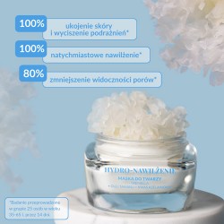 Zdjęcie produktu - #1 Orientana Hydro-Nawilżenie Maseczka łagodząca niedoskonałości Tremella Olej Tamanu Kwas Azelainowy, 50 ml
